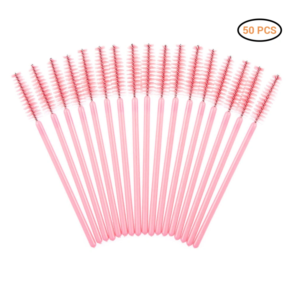 50PCS Lightweight Disposable Eyelash Brush Makeup Brush Kits for Eyes