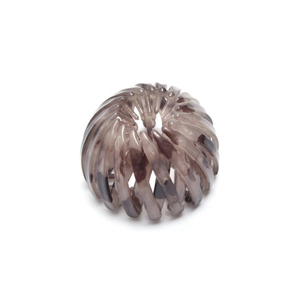 Bird Nest Shaped Hair Clips Vintage Geometric Hair Loops Ponytail Holder for Women Girls 1pc Light Coffee