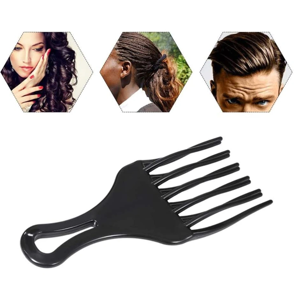 Plastic Wide Hair Pick Comb Hair Pick Comb Afro Hair Comb Hairdressing Styling Tool