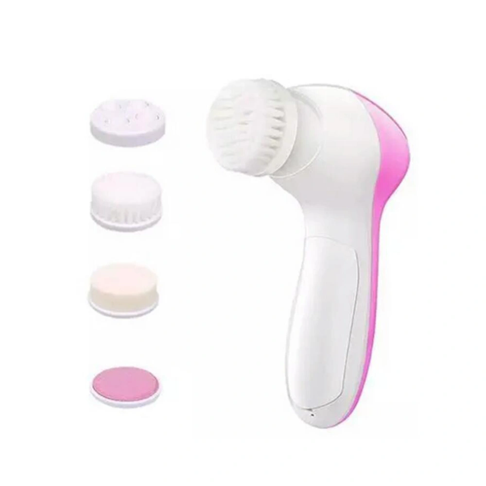 Facial Cleansing Brush Electric Face Cleaner Scrubber with 5 Brush Heads for Gentle Exfoliating Deep Cleansing