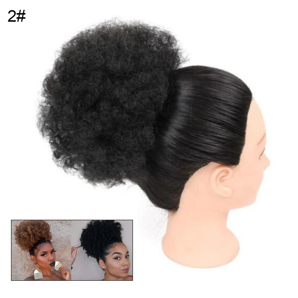 Synthetic High Puff Afro Short Clip in Ponytail Drawstring Afro Bun Curly Hair Bun Hair Extensions