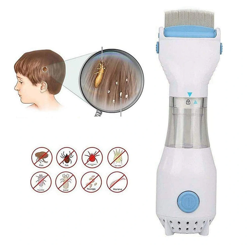 Electric Lice Comb Animal Vacuum Electric Filter Hair Cleaner Professional Lice Cleaning Tool