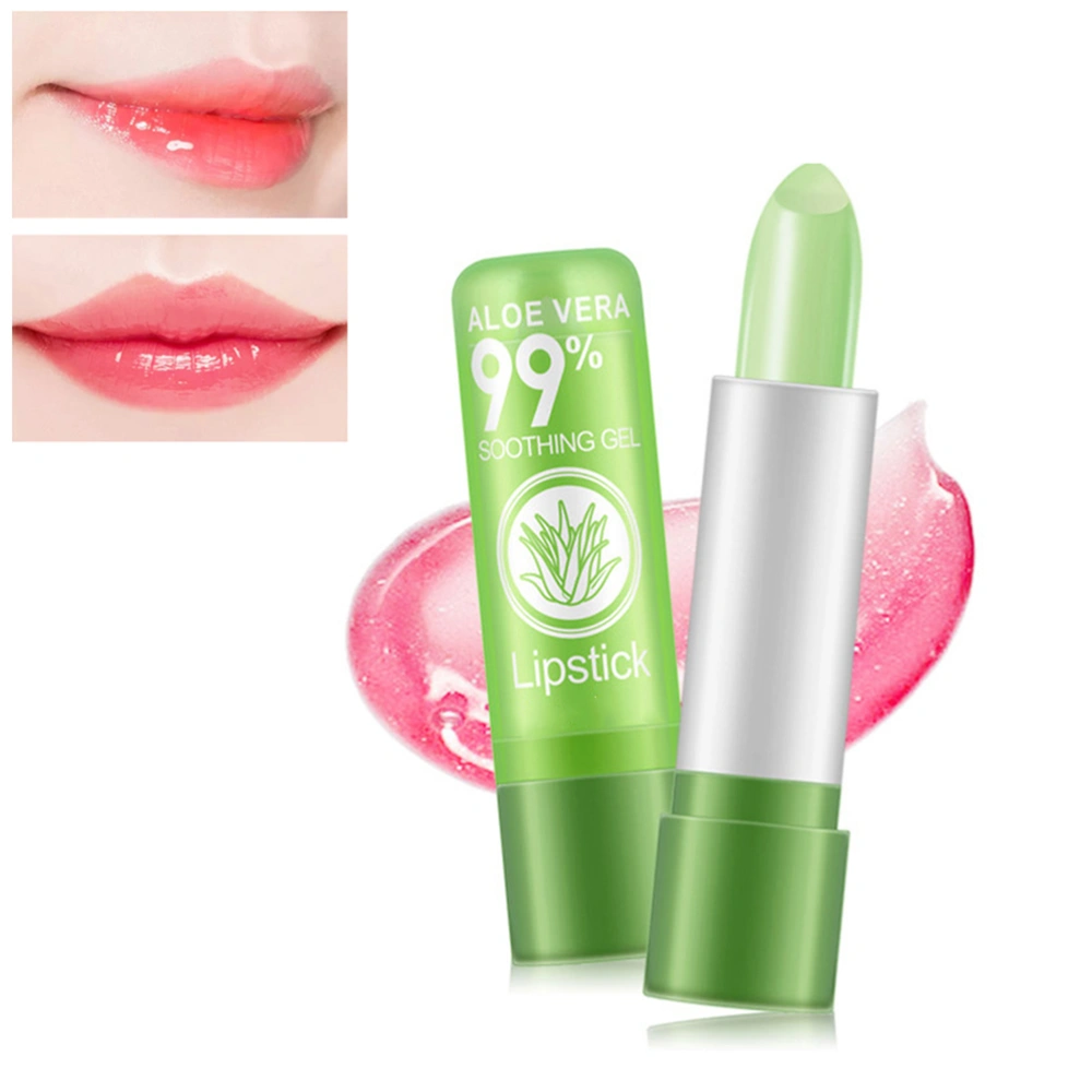 Aloe Vera Moisturizing Lipstick Temperature Change Color Lip Balm Longlasting Makeup Lip Stick