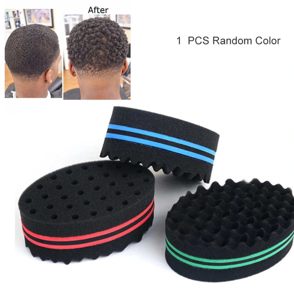 Twist Hair Sponge Oval Double Sided Braid Style Dreadlock Coils Wave Hair Curl Sponge Brush