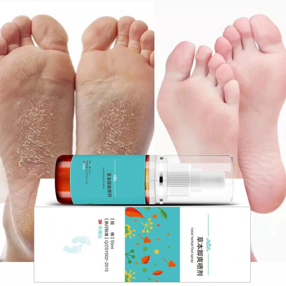 55ml Athlete's Foot Spray Liquid Smelly Feet Spray Foot Spray for Women and Men