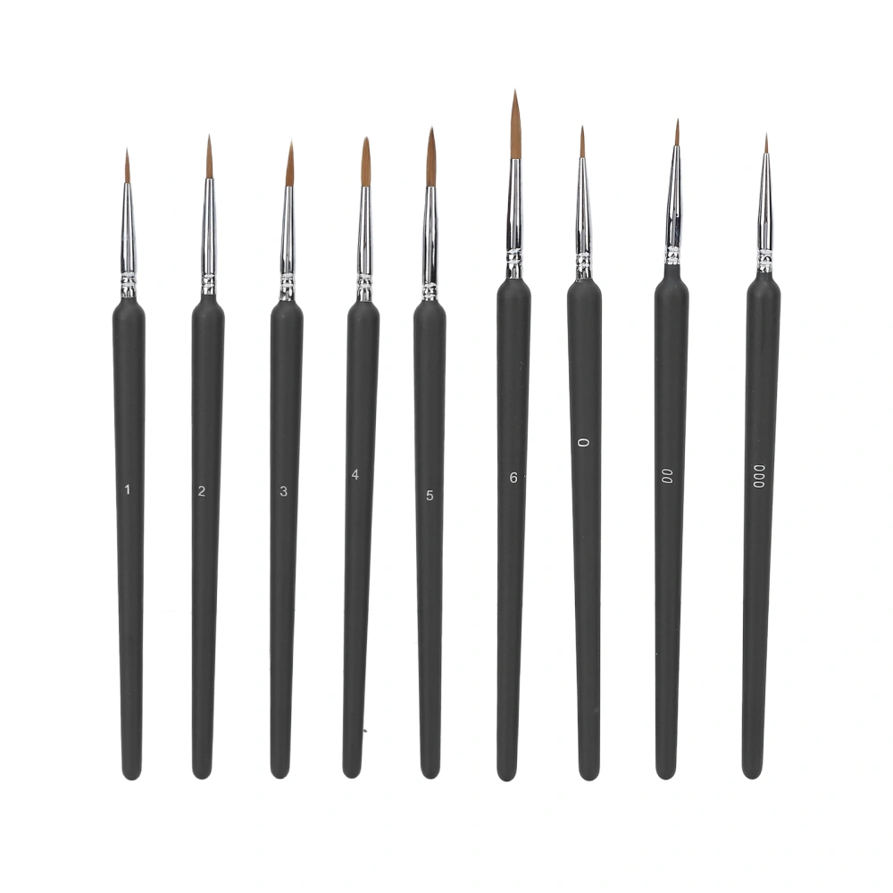 9pcs Nail Art Brush Set Liner Striping Brushes Details Painting Brush for Nail Salon Home DIY