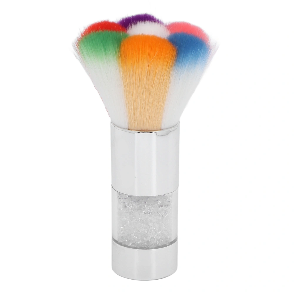 Makeup Brush Fashionable Rhinestones Inlaid Loose Powder Foundation Brush Nail Art Dust RemoverSilver