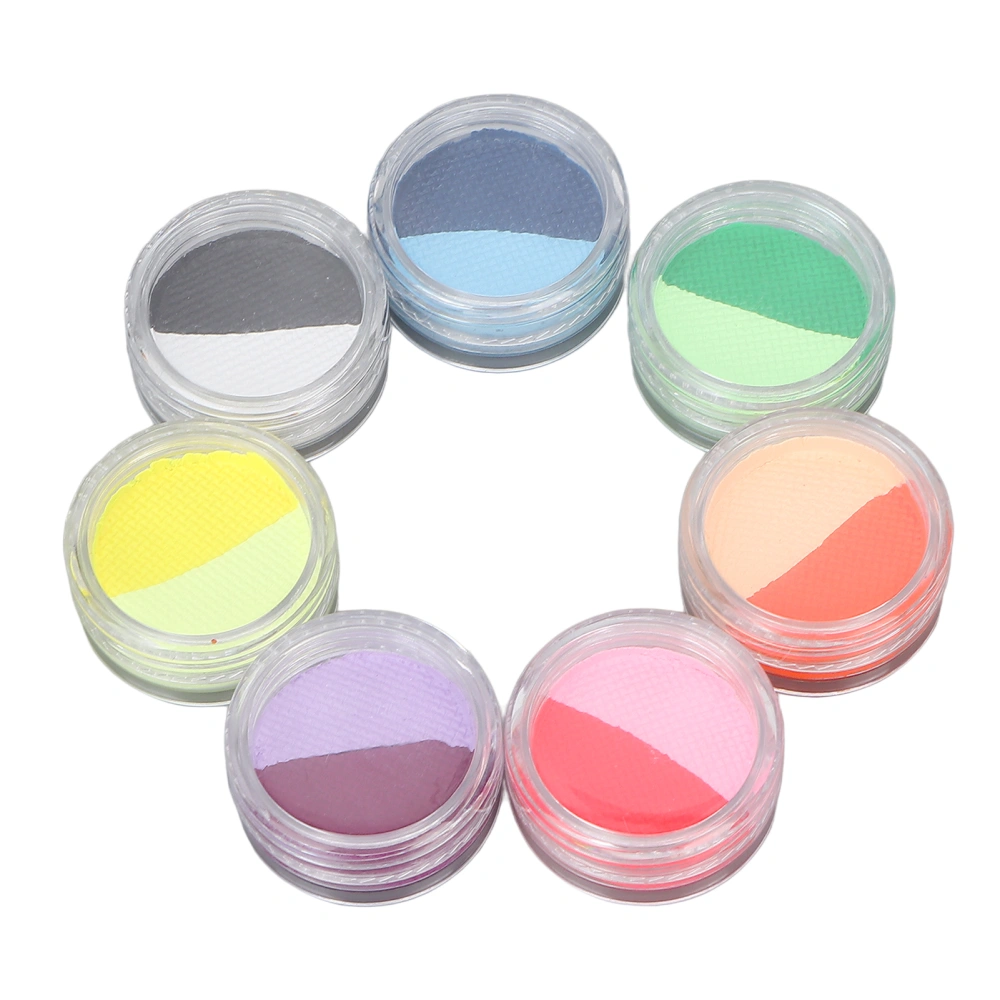 7pcs Face Body Paint Palette Professional Cosmetic Painting Plate for Halloween Cosplay Costumes Parties for Kids