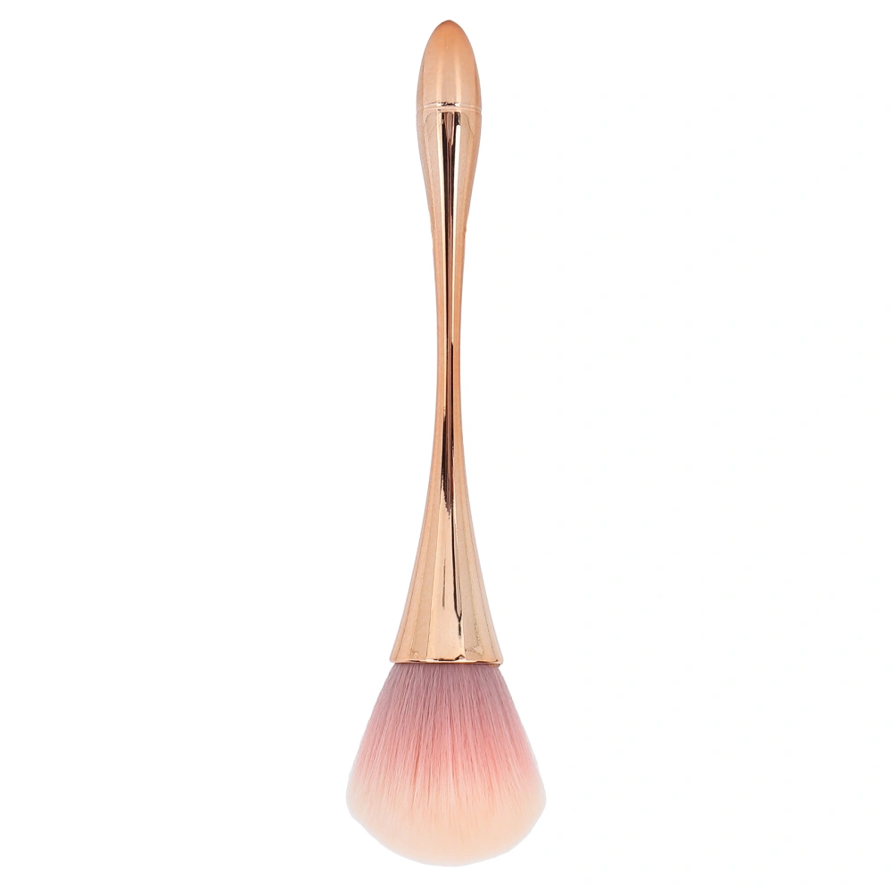 Portable Single Makeup Brush Fluffy Powder Brush Soft Manicure Dust Removal Brush Rose Gold