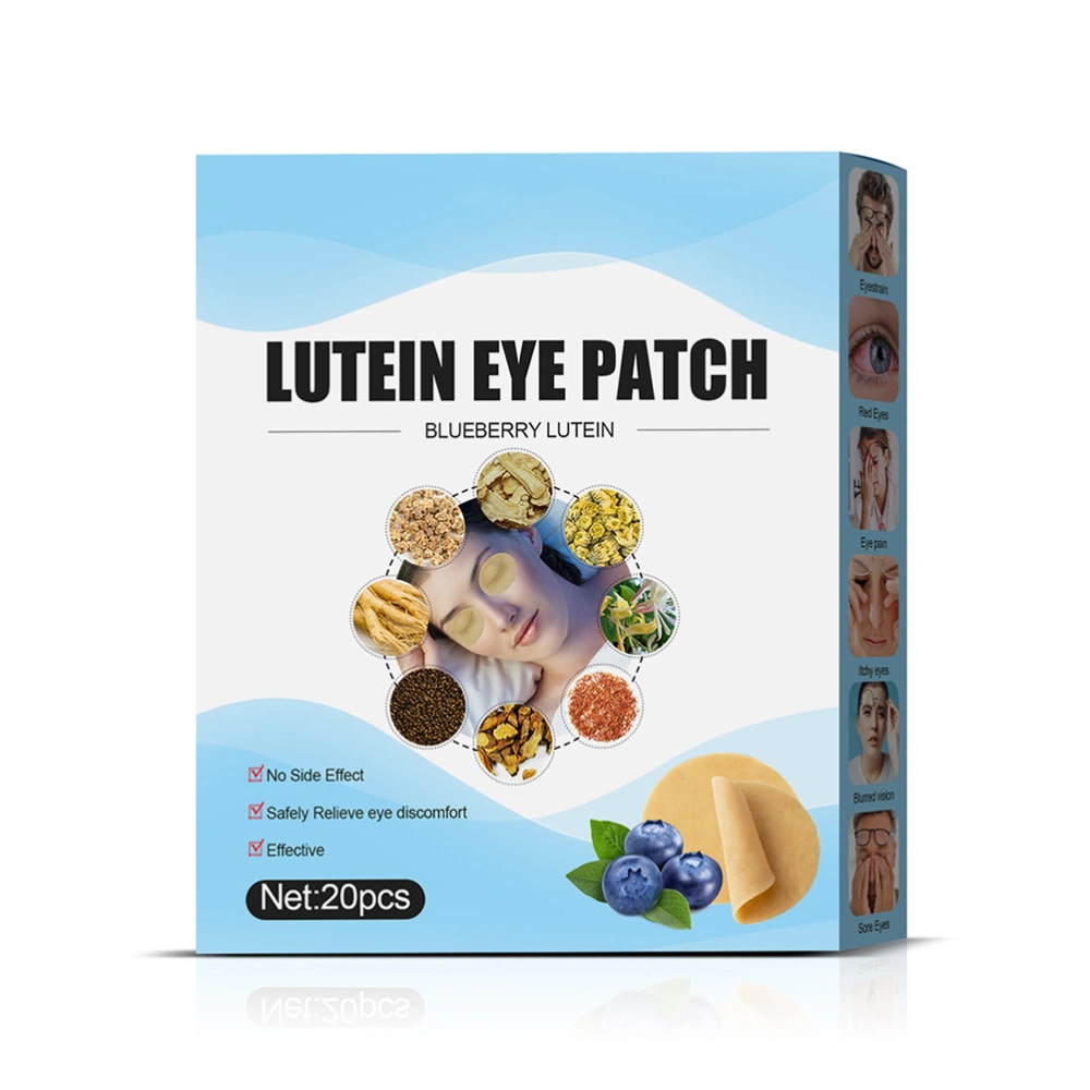 Blueberry Lutein Eye Patches Relieve Eye Fatigue Dry Improve Sleep Non Woven Anti Aging Eye Pads