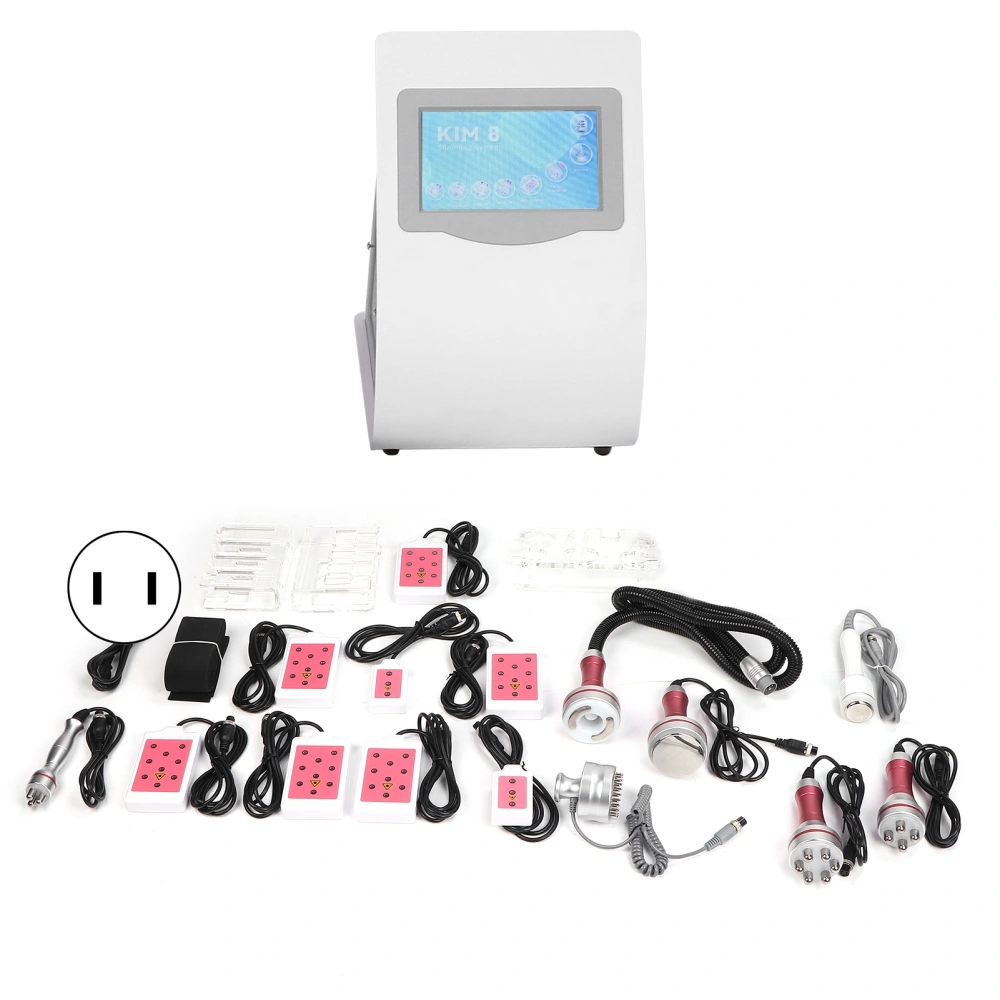 9 in 1 40KHz Ultrasonic Cavitation Machine Body Shaping Slimming RF Fat Burning Machine for Skin CareUS Plug 110V