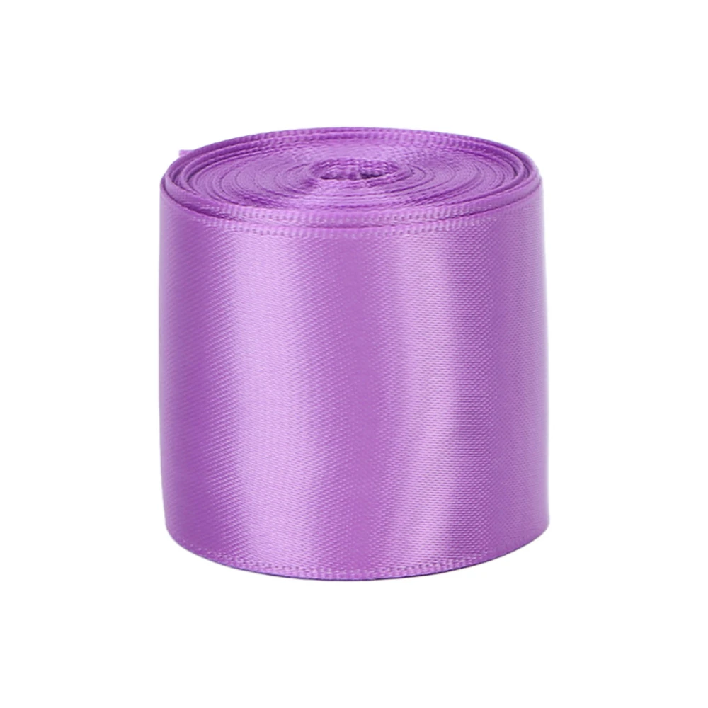 Double Faced Satin Ribbon Party Wedding DIY Polyester Ribbon for Gift Wrapping Hair Braids Crafts 1.5inPurple