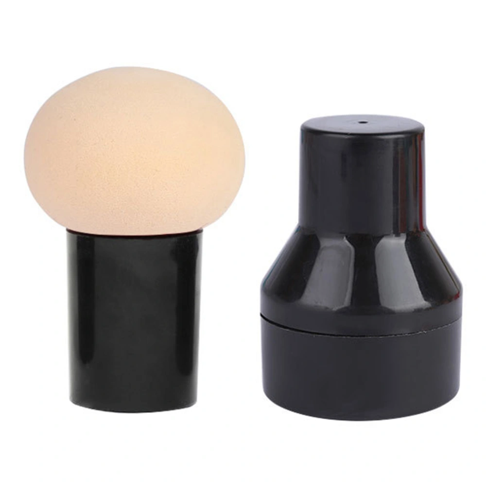 Makeup Sponge Mushroom Head Shape Wet Dry Use Soft Bouncy Beauty Sponge with Handle BoxSkin Color