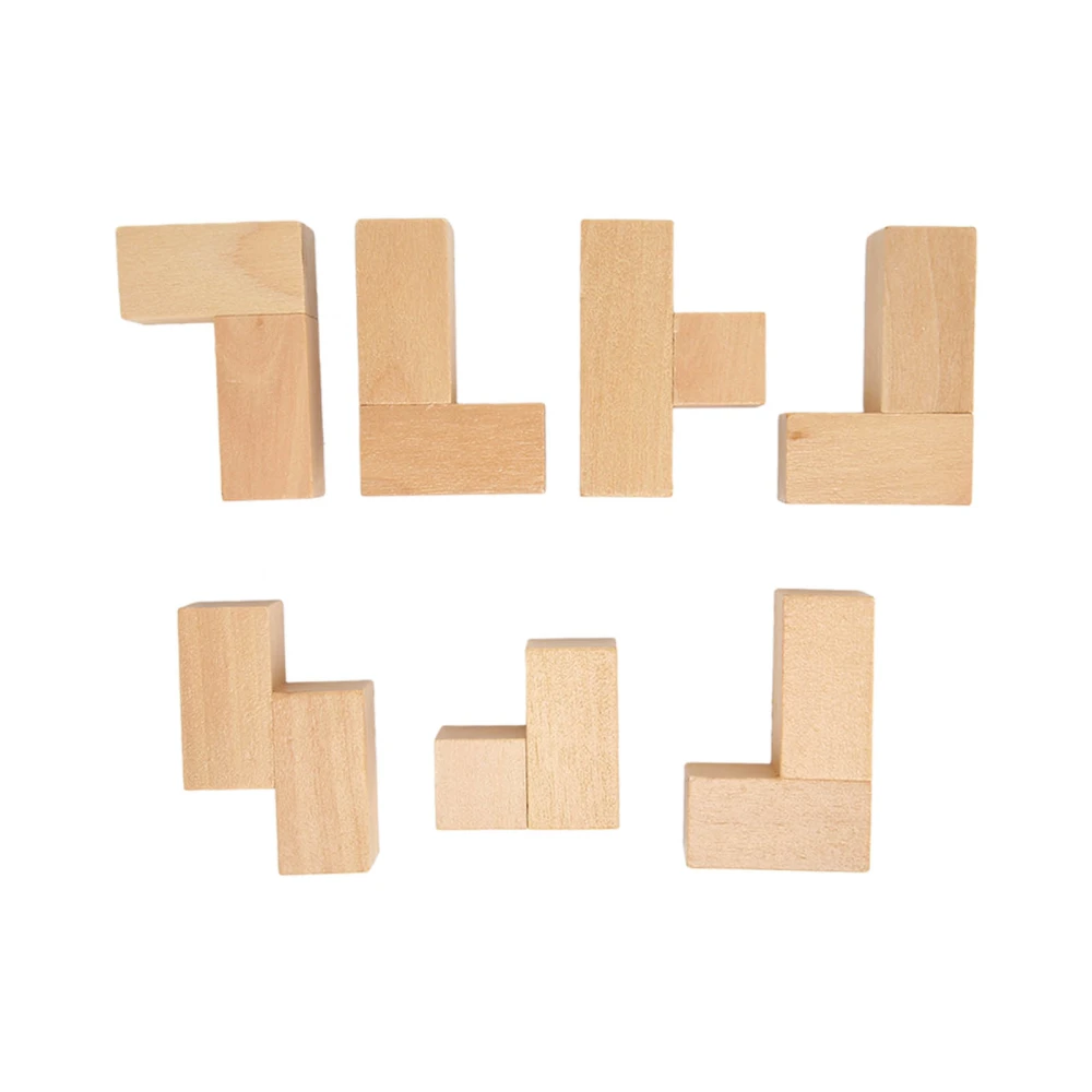 Intelligent Wooden Brain Puzzle Teaser Body Mind Relaxation Brain Teaser Lock for Elder Adults