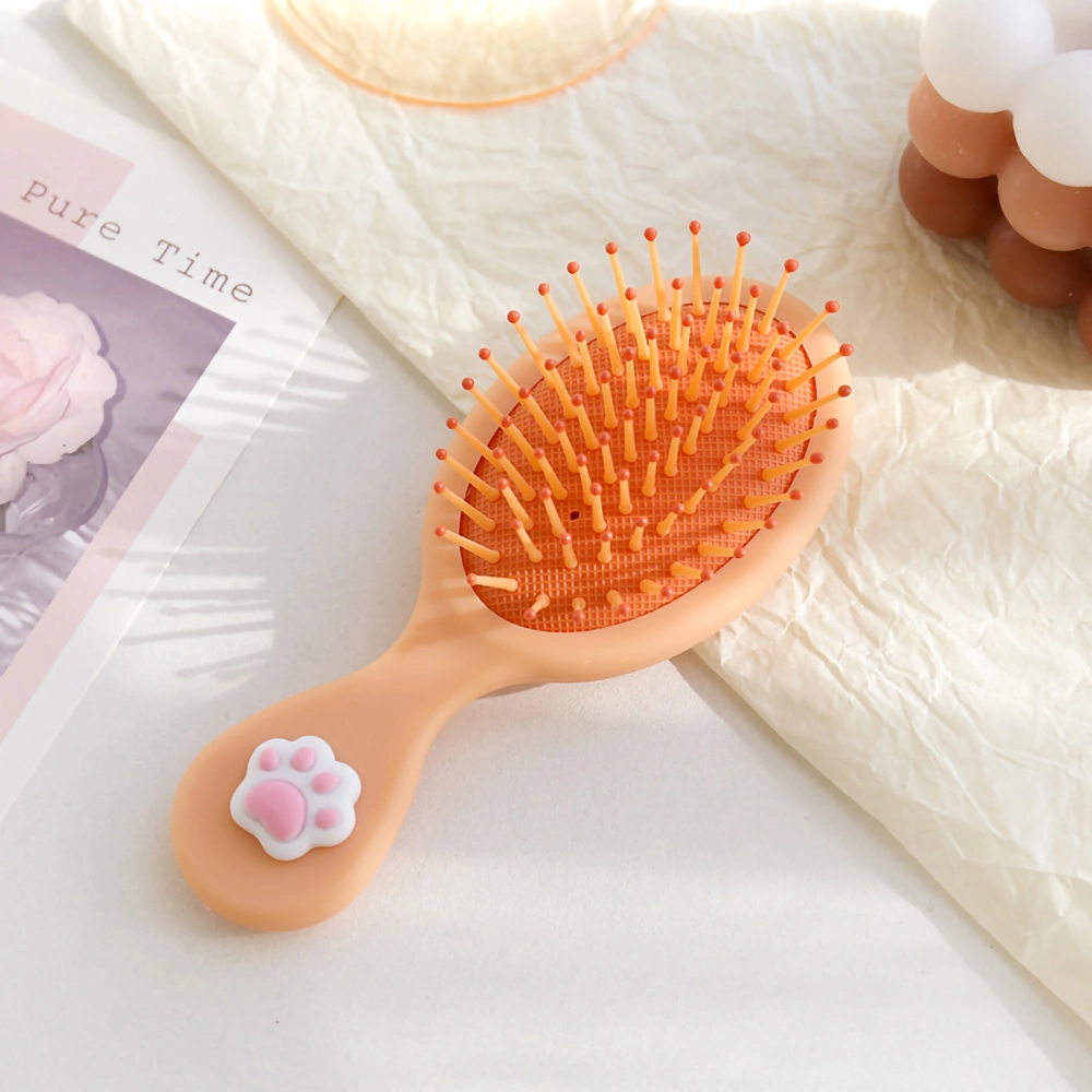 Detangler Brush Professional Small Paddle Detangling Brush Comb for Long Thick Thin Curly HairOrange Claw