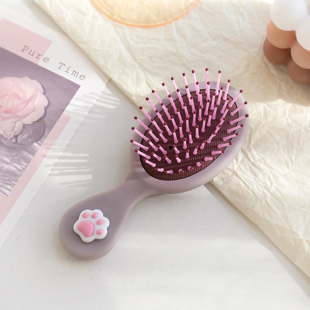 Detangler Brush Professional Small Paddle Detangling Brush Comb for Long Thick Thin Curly HairPurple Claw