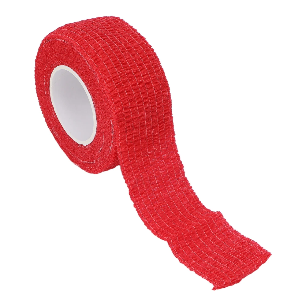 10 Rolls Self Adhesive Bandage Wrap Compression Prevent Calluses Elastic Fixation Bandage 0.98 X 78.74inRed