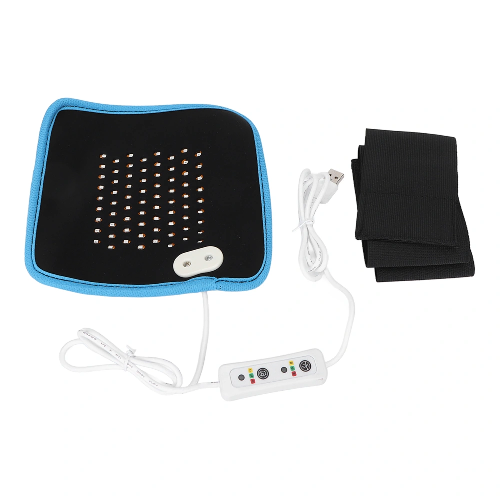 Red Light Therapy Belt 72 Light Chips Muscle Pain Relief Hot Compress Infrared Light Therapy WrapBlue