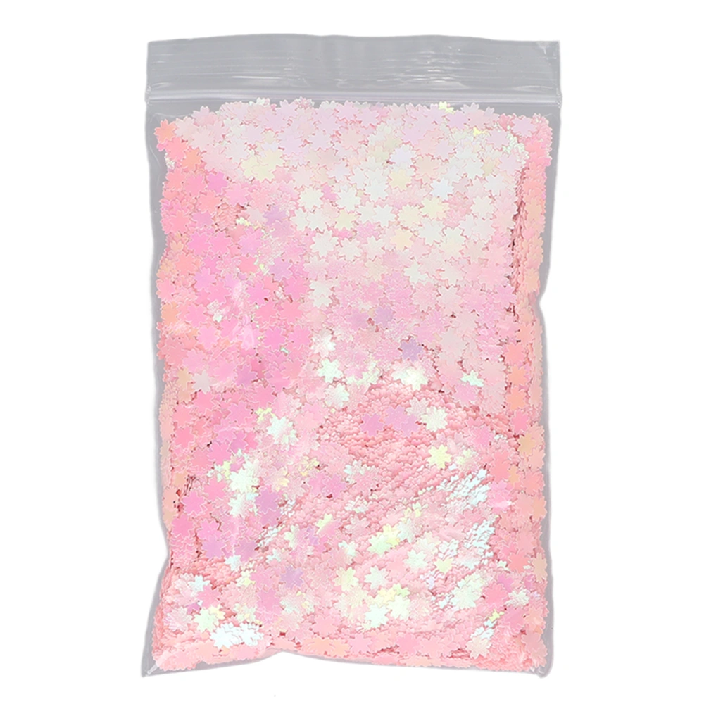 Nail Art Glitter Flakes Cherry Shape Sparkling Manicure Decoration Sequins for Nail Shop Pink 50g