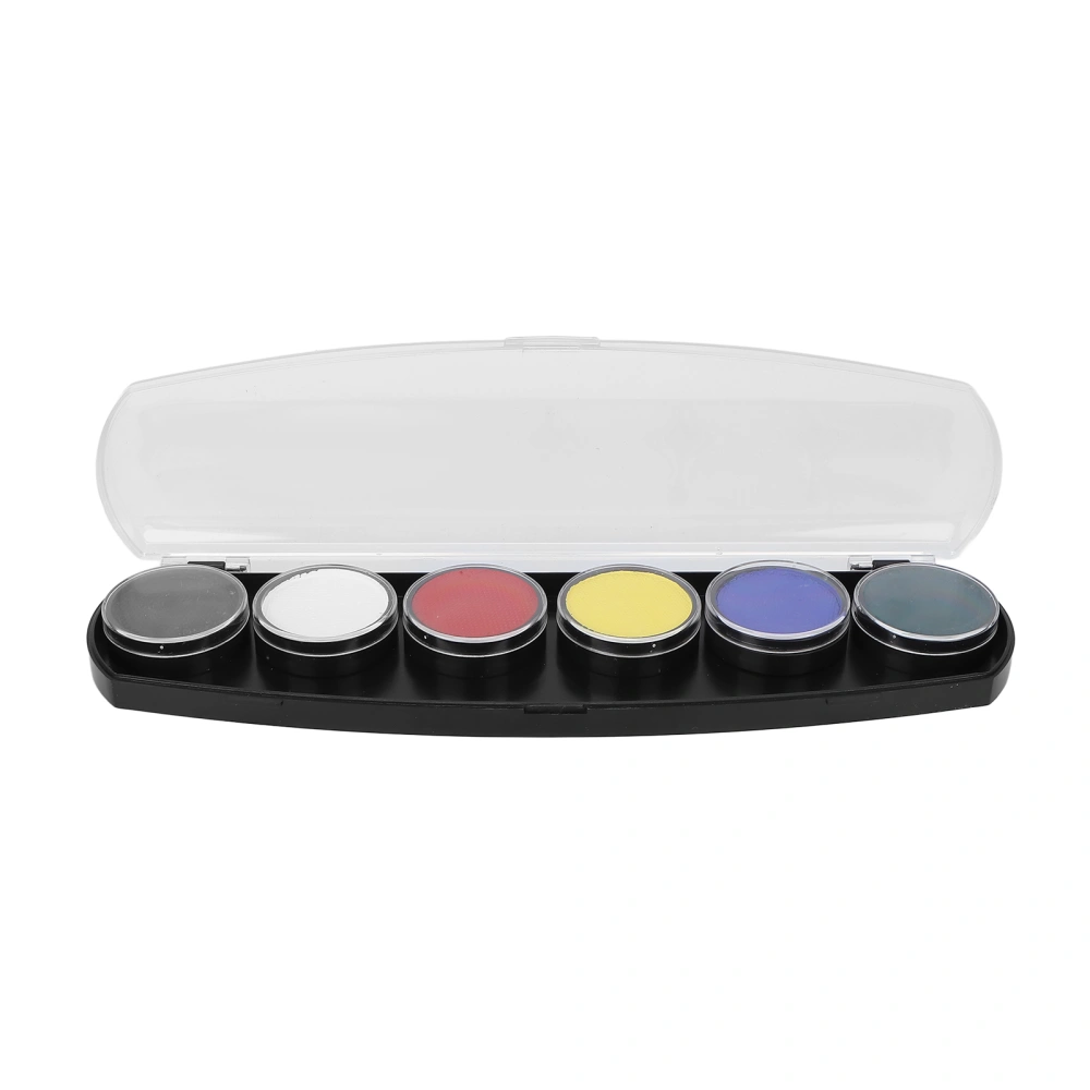 6 Colors Face Body Paint Professional Makeup Painting Plate for Halloween Cosplay Costumes Parties 60g/2.1oz