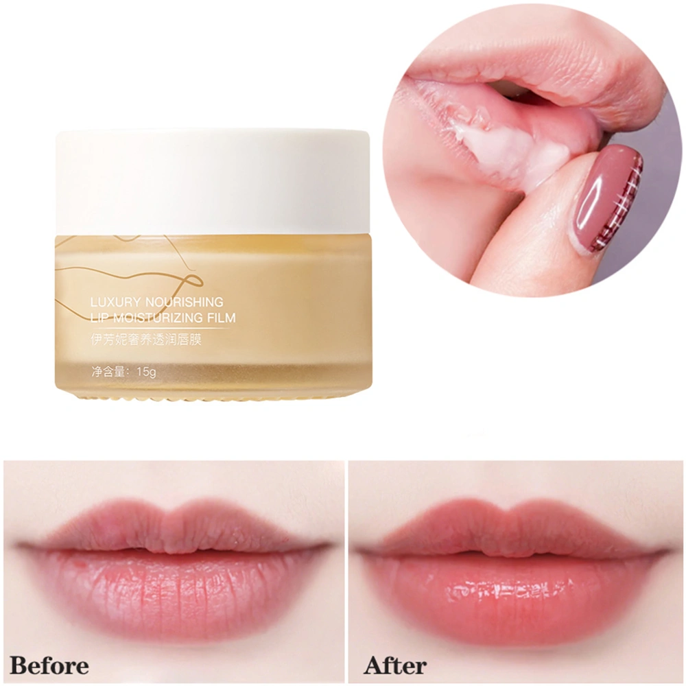 Moisturizing Lip Balm Hydrating Sleep Lip Care Cream Good Night Nourishing Exfoliating Lipstick Base Fades Lip Lines