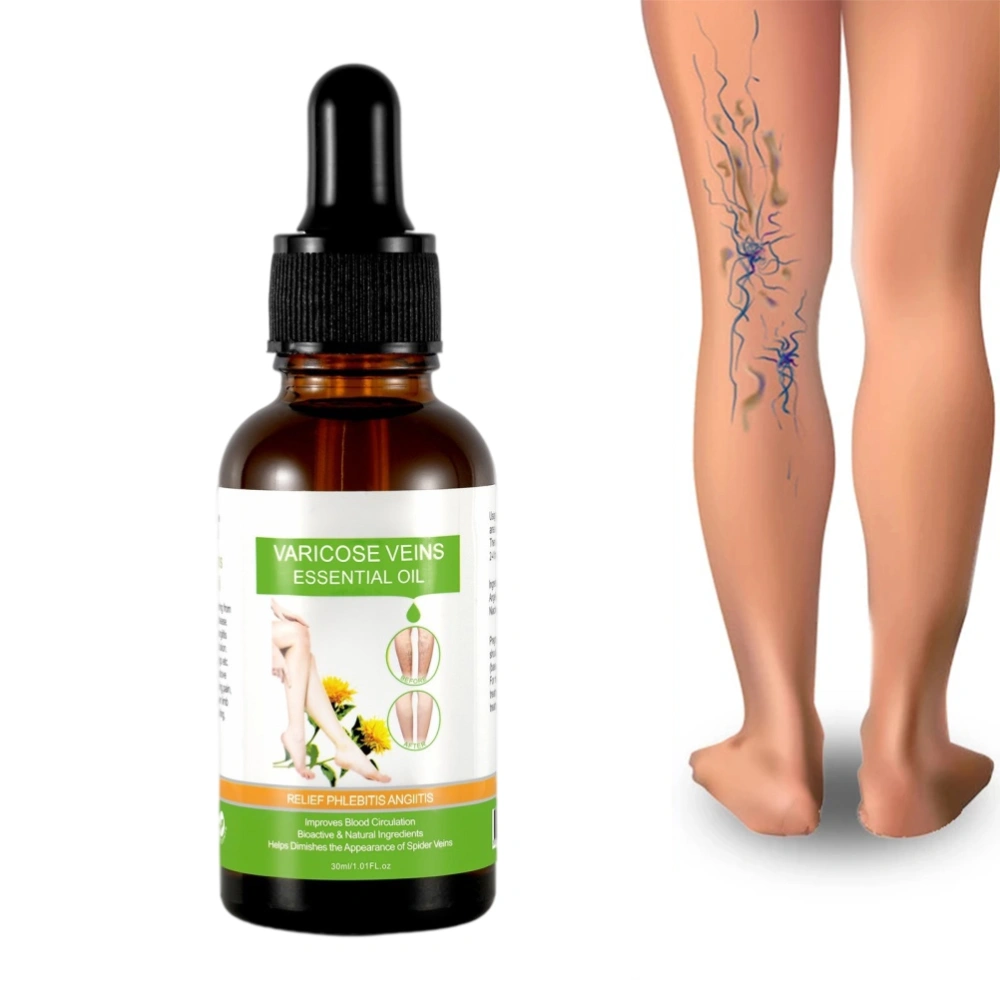 Varicose Leg Vein Massage Essential Oil Moisturizing Care Soothing Leg Care Solution to Improve Blood Circulation