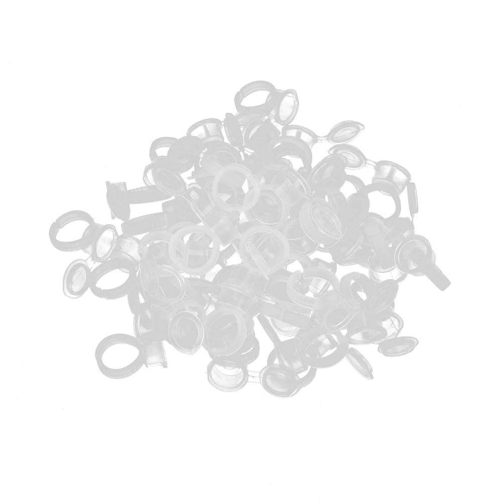 50pcs Disposable Tattoo Pigment Ring Cup Eyelash Glue Holder Cups Tattoo Accessories