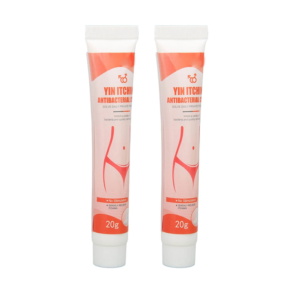 2pcs 0.7oz Women Private Parts Itch Relief Cream Feminine Itch Treatment Cream for Health Care