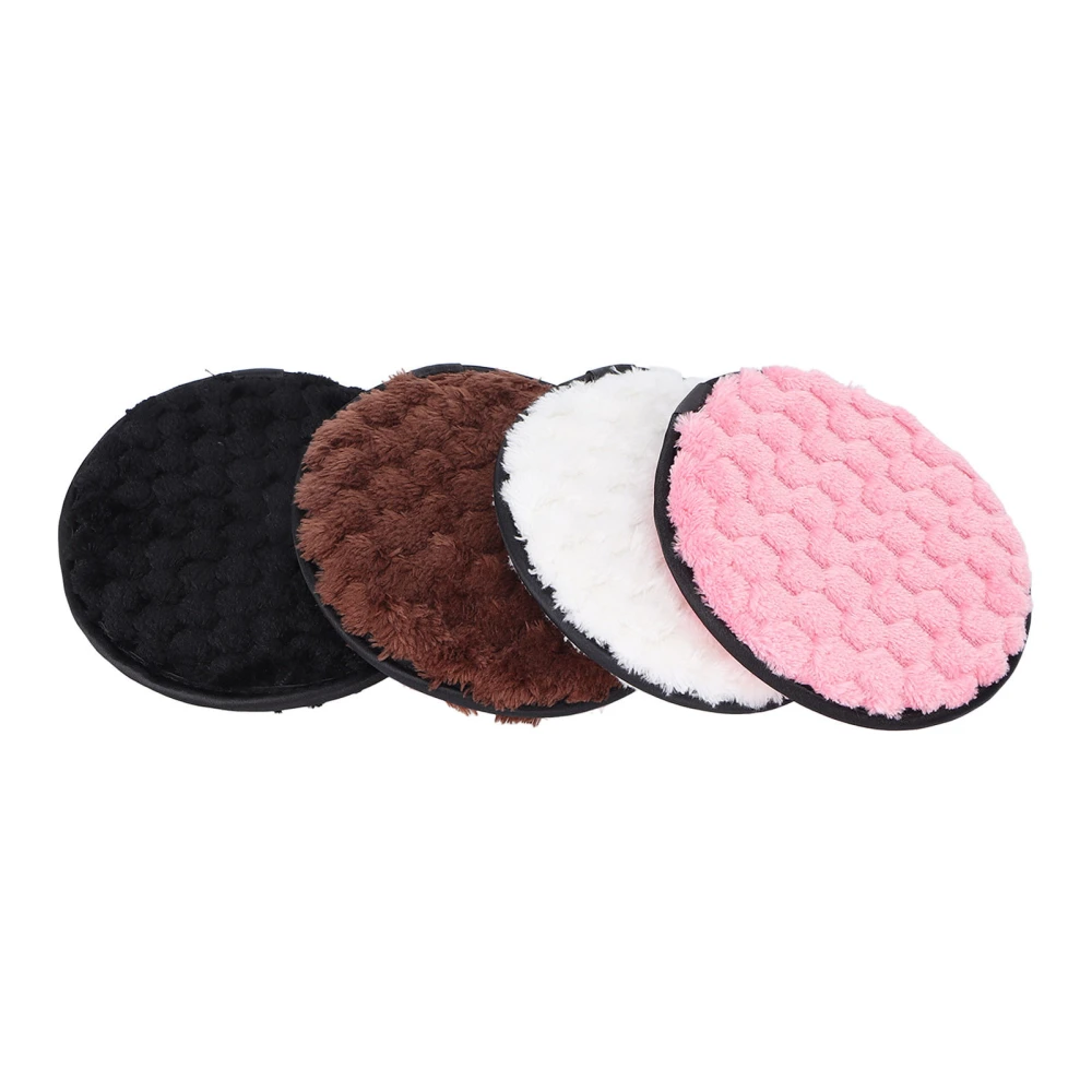 4pcs Reusable Makeup Removing Pads Superfine Fiber Face Makeup Cleansing Puff Makeup Tool