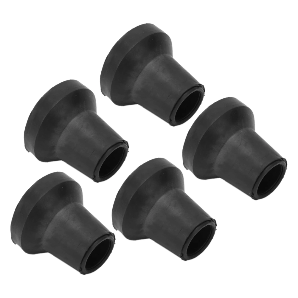 5Pcs Crutch Tips 14mm Natural Rubber Anti Skid Good Grip Nonslip Safe Wear Resistant Durable Rubber Cane Tips