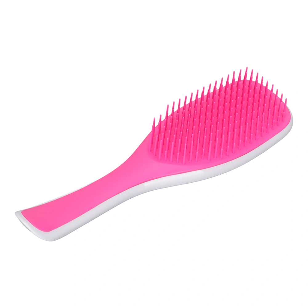 Hair Brushes Hole Design ABS Material Lightweight Portable 22x6.6cm/8.7x2.6in Stable Handle Hairbrush for BarbershopsWhite Rose Red