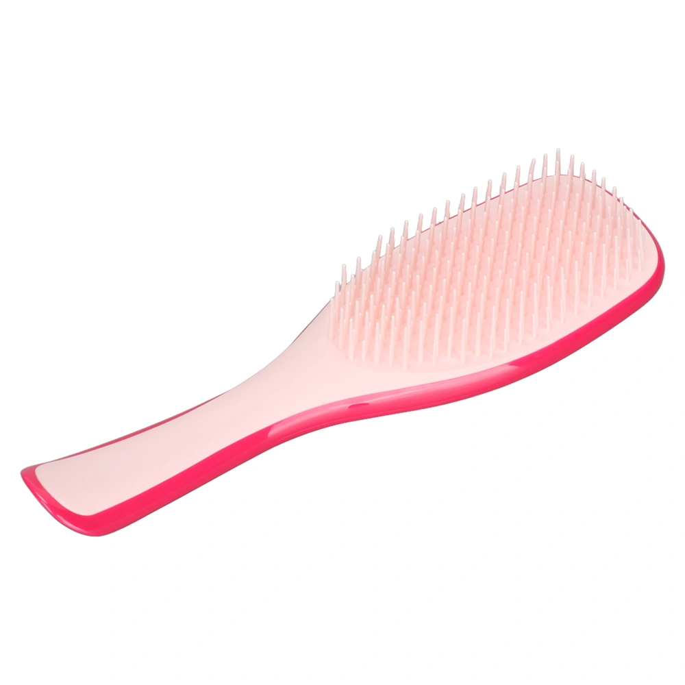 Hair Brushes Hole Design ABS Material Lightweight Portable 22x6.6cm/8.7x2.6in Stable Handle Hairbrush for BarbershopsRose Red Pink