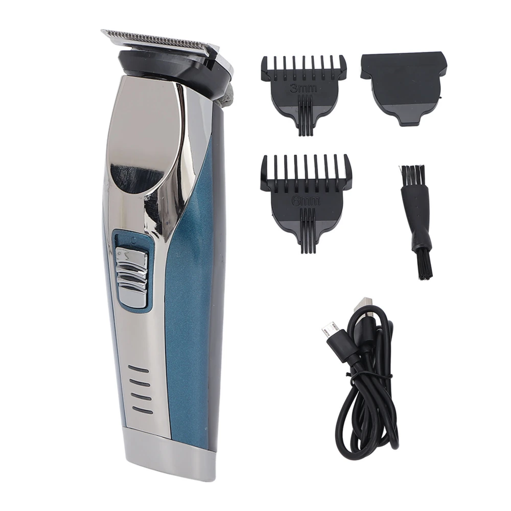 Electric Hair Clipper Incisive Blade Comfortable Grip Haircut Grooming Trimmers for Men Blue