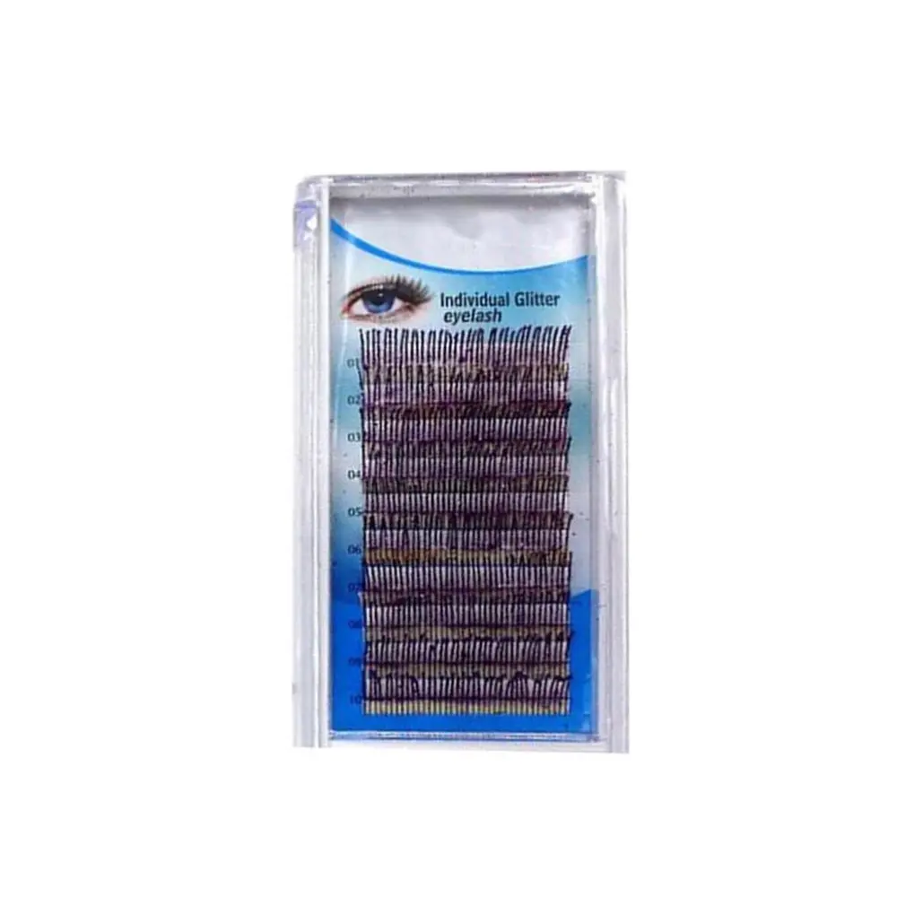 Glitter Eyelash Extensions 0.15 mm C Curl Individual Eyelashes Glitter Shiny False Eyelashes