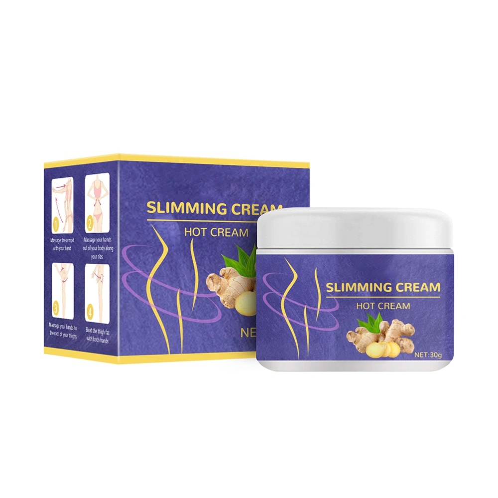 Ginger Fat Burning Cream 30ml Massaging Belly Tightening Anti Cellulite Full Body Slimming Cream Gel for Leg