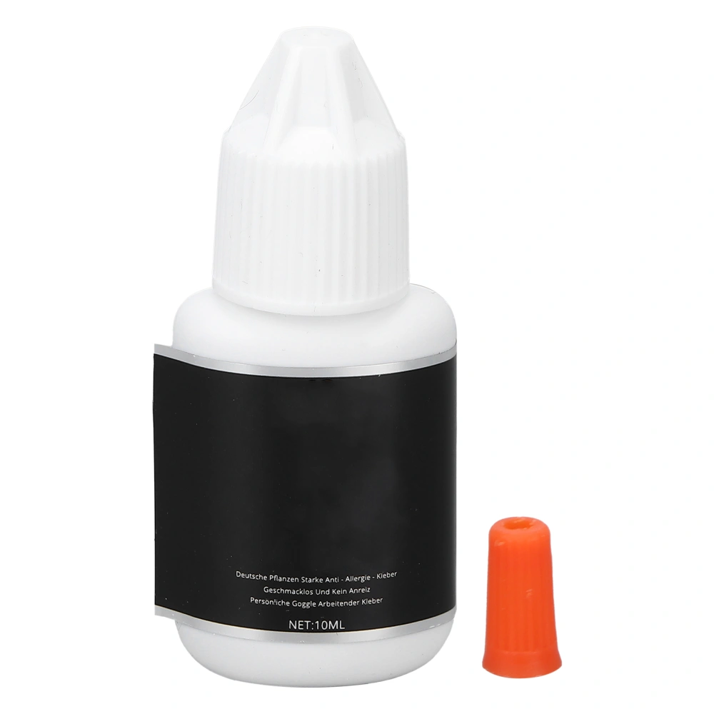 Eyelash Extension Glue 10ml 1‑2s Dry Time Long Retention Maximum Bonding Power for Semi Permanent Extensions