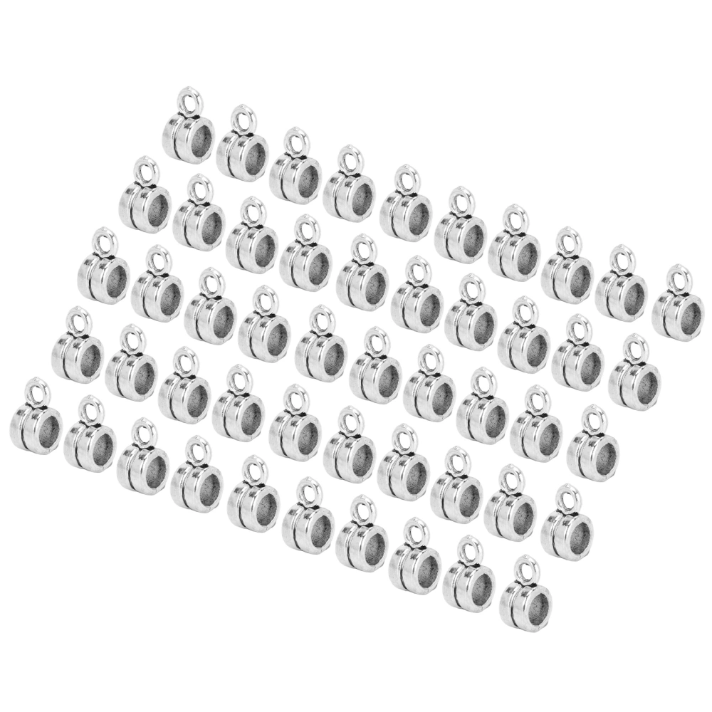 50pcs Viking Beard Beads Alloy Metal Material Antique Silver Moderate Size DIY Making Decorative Effect Bracelets Parts