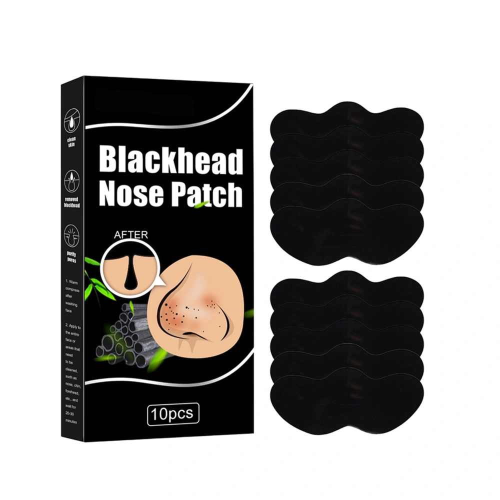 10 Pcs Blackhead Nose Patch Nose Pore Cleansing Strips Deep Cleansing Blackhead Remover Strips for Women Men