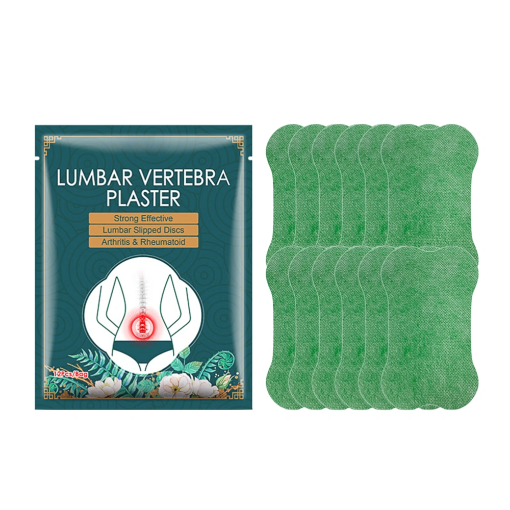 12pcs/bag Wormwood Lumbar Patches Chinese Herbal Self Heating Joint Plaster Stickers Body Care