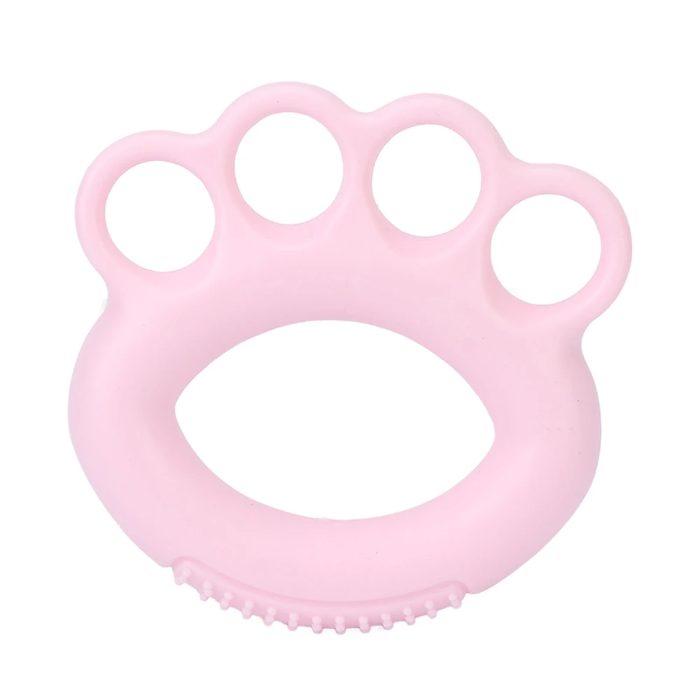 Hand Grip Strengthener Elastic Massage Finger Exerciser Ring for Early Rehabilitation Training Pink (10LB)