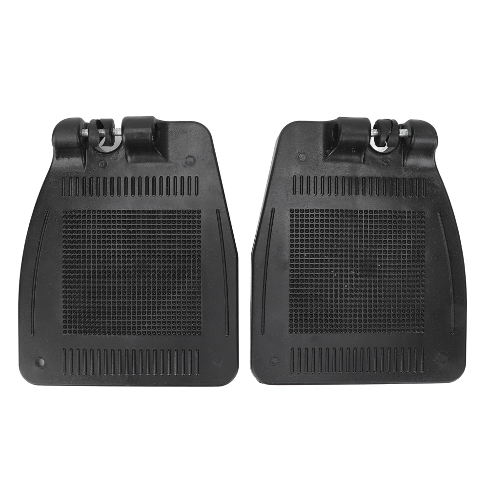 Pair Wheelchair Footplate 19x16cm Footrest Thickened ABS Plastic Nonslip Texture Wheelchair Mobility Scooter Parts