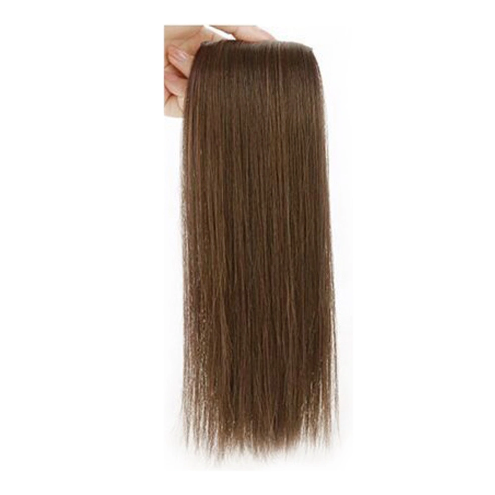 Women Girls Hairpiece Hair Thickening Fluffy Synthetic Hair Piece Wig for Dating Birthday PartyBrown Black 30cm / 11.8in