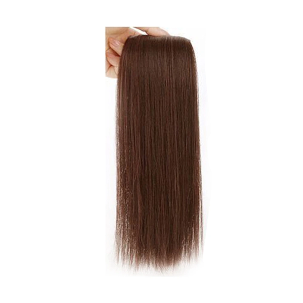 Women Girls Hairpiece Hair Thickening Fluffy Synthetic Hair Piece Wig for Dating Birthday PartyDark Brown 30cm / 11.8in