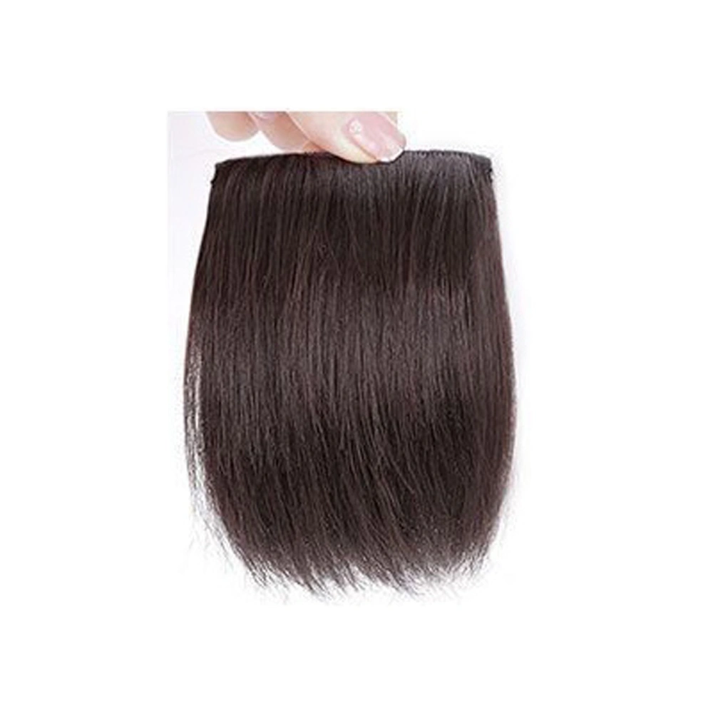 Women Girls Hairpiece Hair Thickening Fluffy Synthetic Hair Piece Wig for Dating Birthday PartyNatural Black 10cm / 3.9in