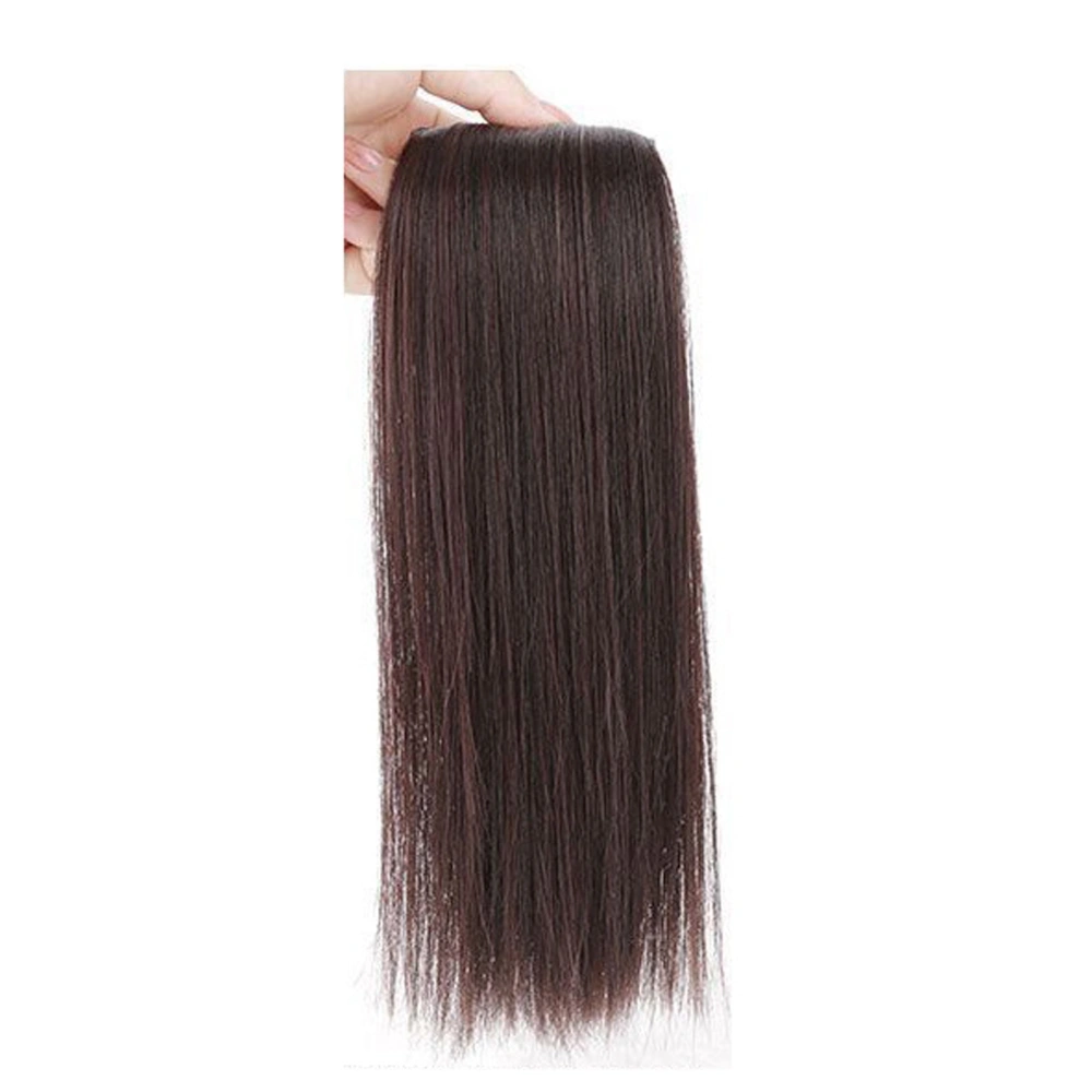 Women Girls Hairpiece Hair Thickening Fluffy Synthetic Hair Piece Wig for Dating Birthday PartyLight Brown 30cm / 11.8in