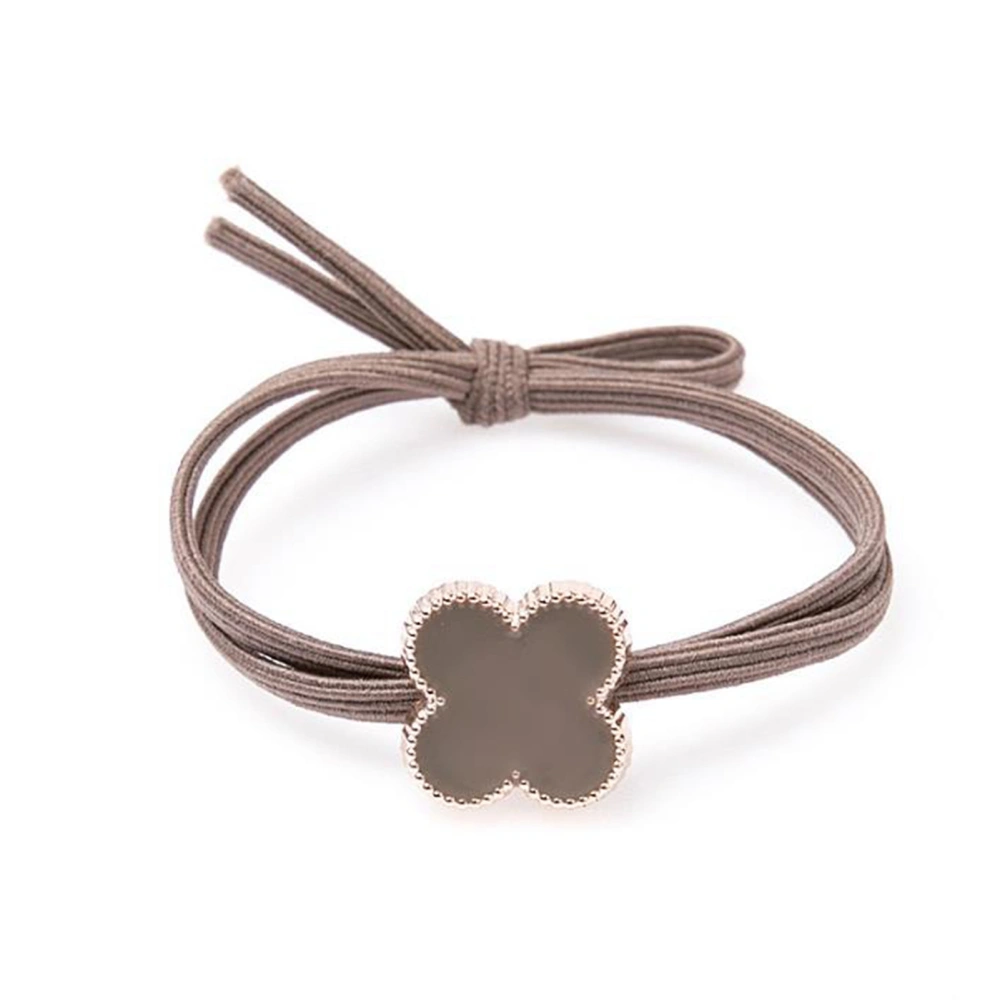 Elegant Hair Tie Women Girls Fashionable Cute Hair Rope Ponytail Holder for Dating Holiday PartyCoffee