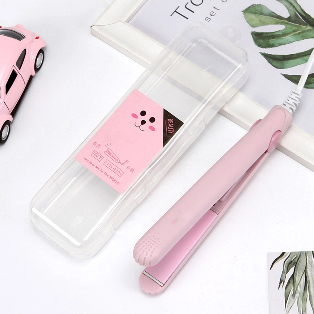 Mini Hair Straightener Professional Ceramic Flat Iron Hair Straightening Iron for Students 220VPink