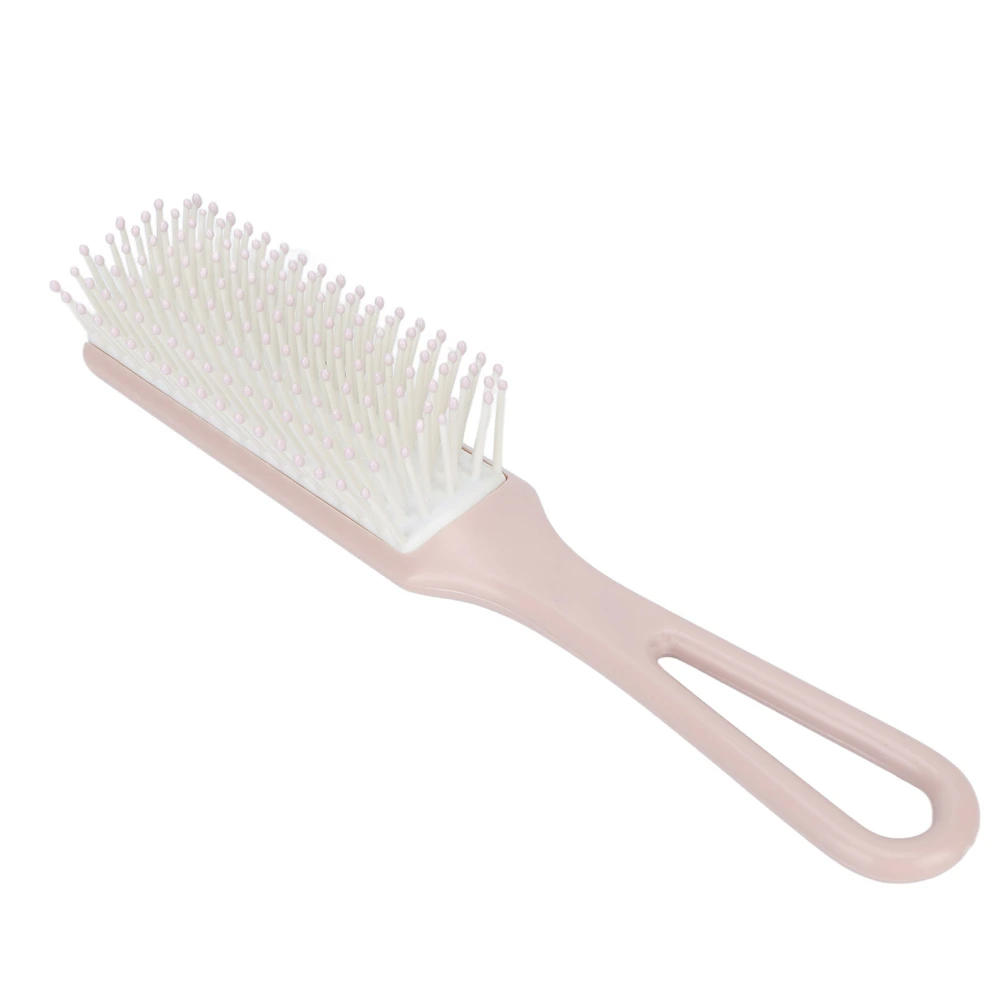 Portable Detangling Hair Brush Skid Resistance Vented Massage Hair Brush with Hanging HolePink