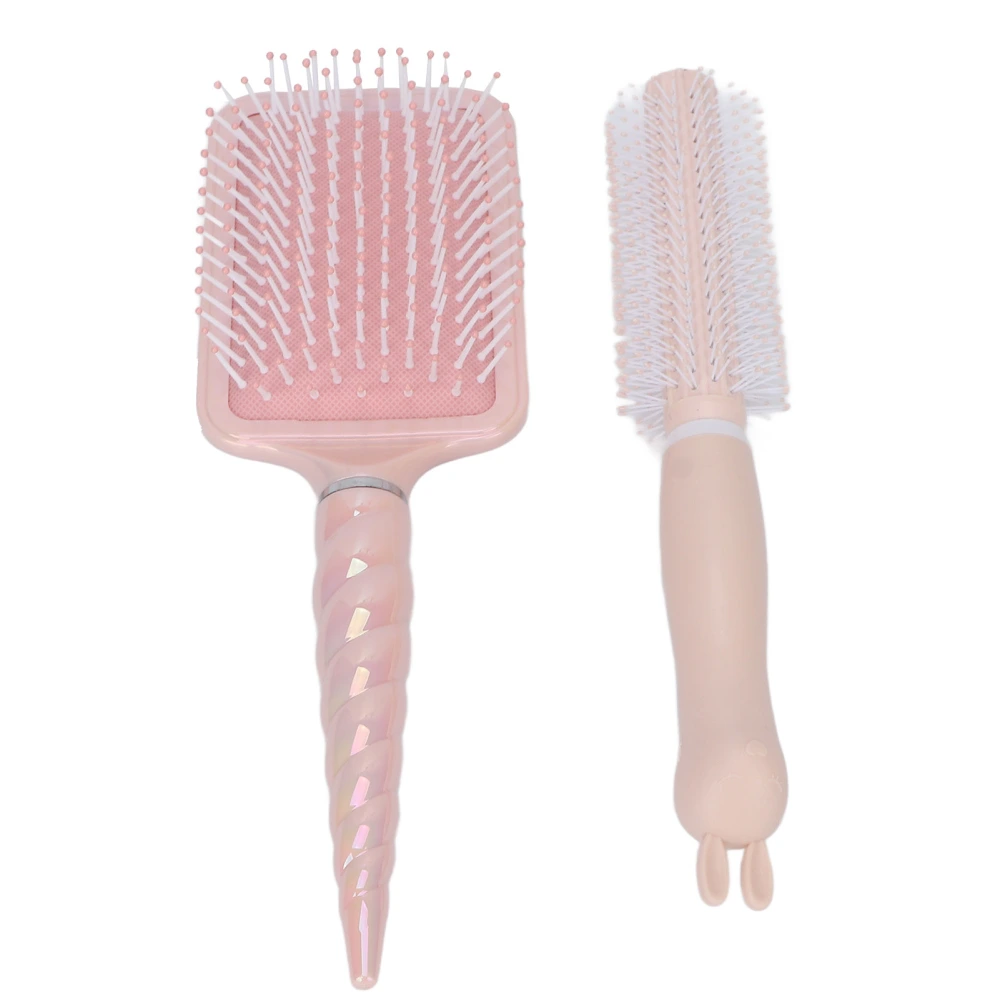 Paddle Hair Brush Professional Home Salon Men Women Massage Detangling Round Barrel Brush Styling Tool