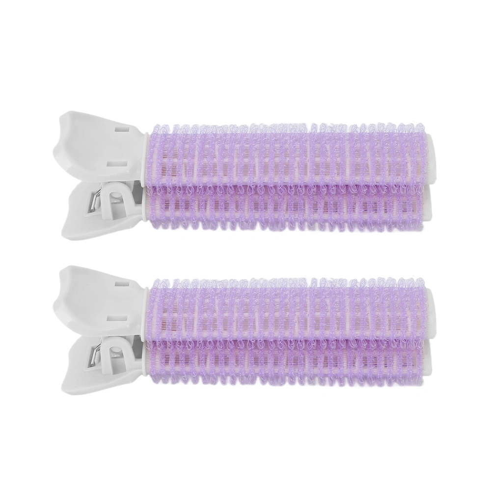 2pcs Hair Volume Roller Curler Clip Portable Volumizing Hair Root Clips Bangs Styling Tool for Women GirlsPurple